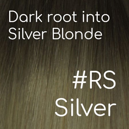 hair extension colour swatch - rs-silver