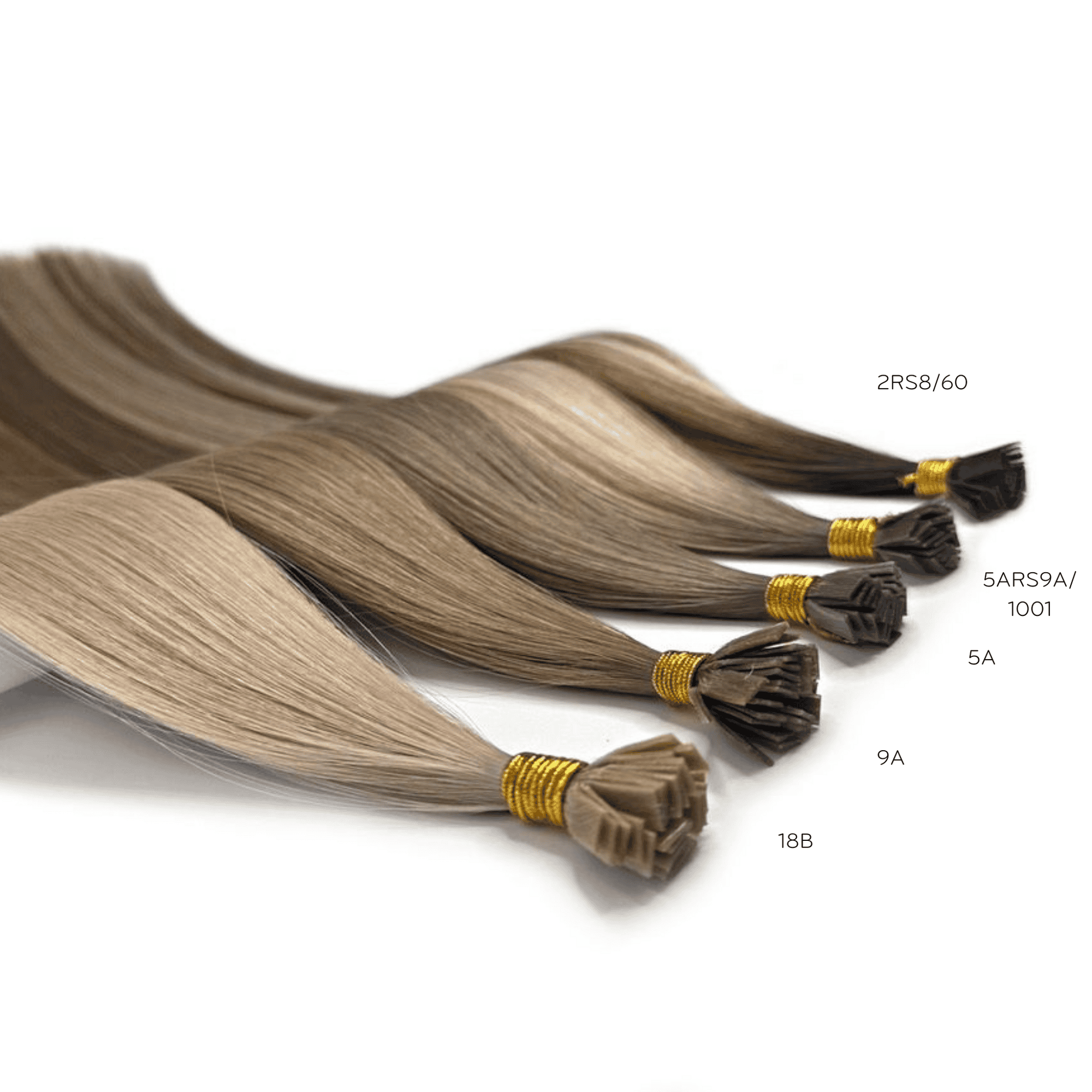 18b (2) cool tone hair extensions