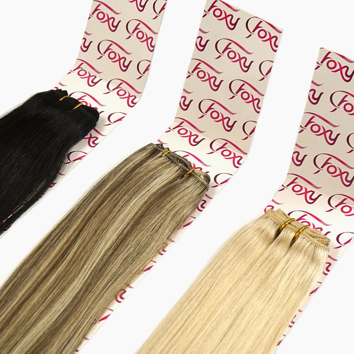 Foxy indian human weft hair extensions - 60g