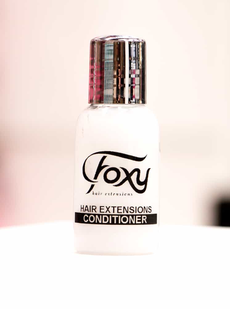 foxy hair extensions aftercare - travel conditioner
