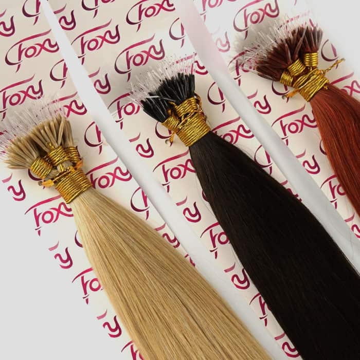 Pre Bonded Nano Tip Hair Extensions 20" Indian Remy Foxy Hair Extensions