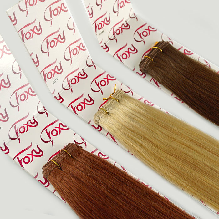 foxy russian human hair weft extensions