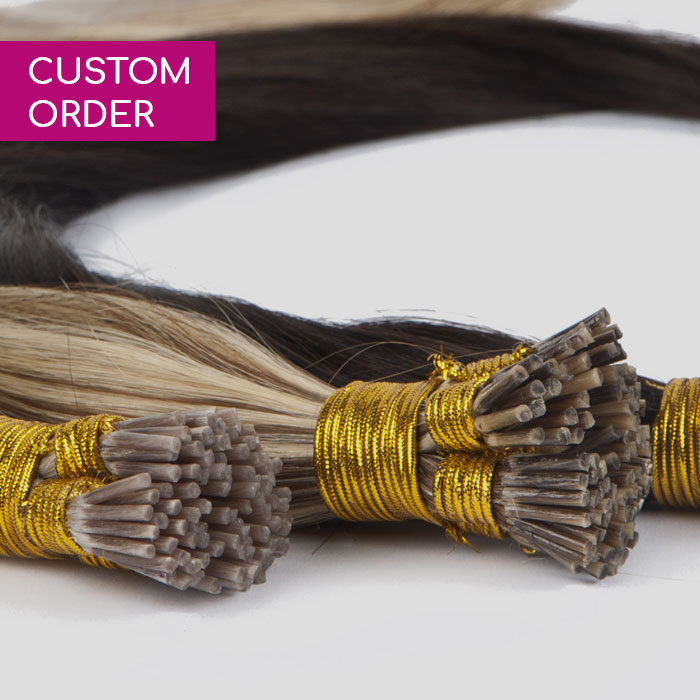 foxy custom russian pre-bonded stick tip hair extensions