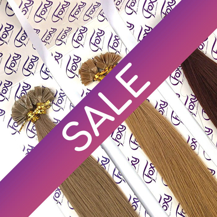 foxy brazilian pre-bonded flat tip hair extensions clearance sale